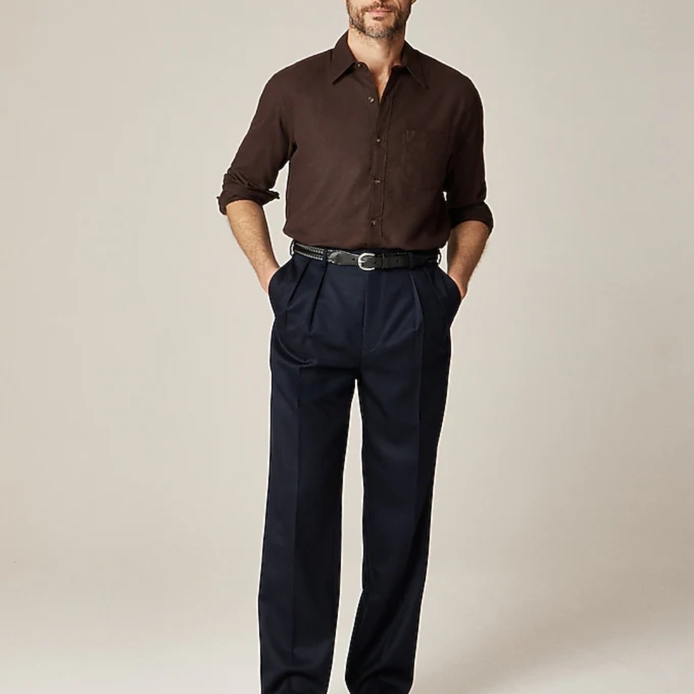 J. Crew Men's Shirt Cotton-cashmere blend shirt - Picture 2 of 8